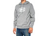 100% Icon Pullover Hoodie  XL Heather Grey